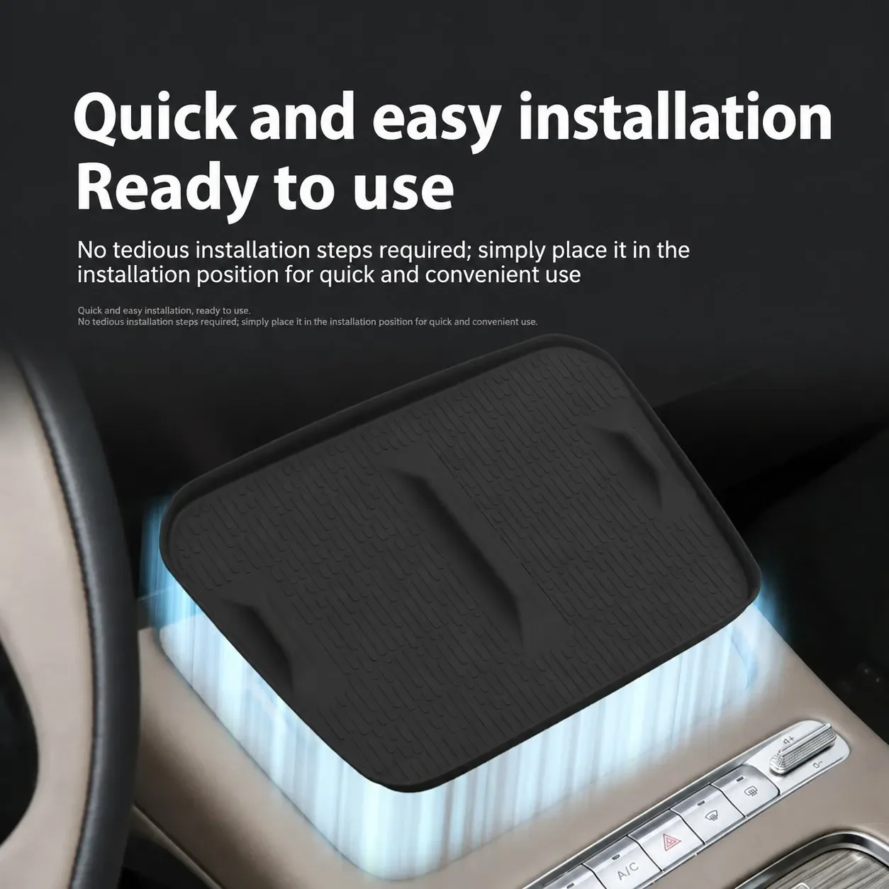 Car Center Console Silicone Storage Mat Non-Slip Protective Pad Interior Upgrade Accessories For Chery Tiggo 7L / OMODA C7 2026