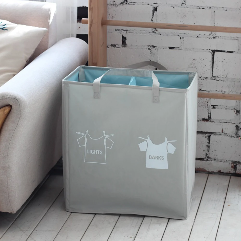 

Folding Laundry Basket Clothes Storage Container Bag Bucket Collection Organizer