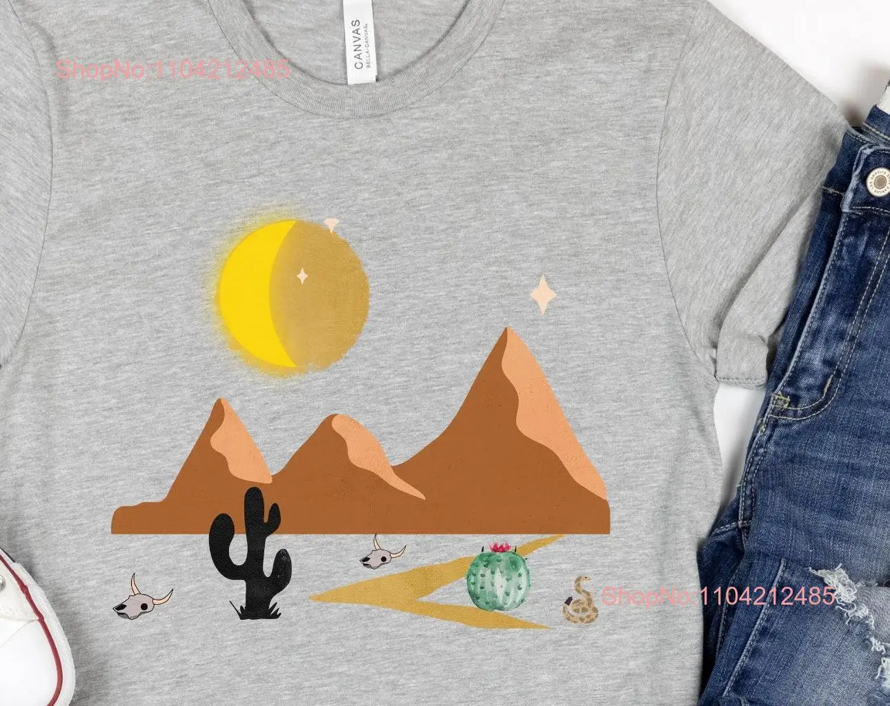 Wildlife T Shirt Desert Landscape Mountain Adventure Nature Lover Camping long or short sleeves