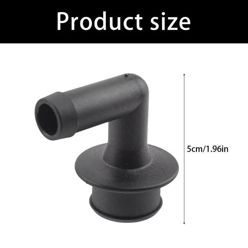 Conjunto de cobertura de cotovelo de ventilação de motor ABS resistente Ajuste direto Válvulas à prova de vazamentos Tampa de ventilação 53013360AA para carro