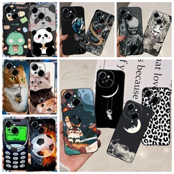 For Tecno Spark GO 1 / Spark GO 2025 / Pop 9 Phone Cover Case Cool Cartoon Dragon Space Man Cute Cat Funda Soft Black Silicone