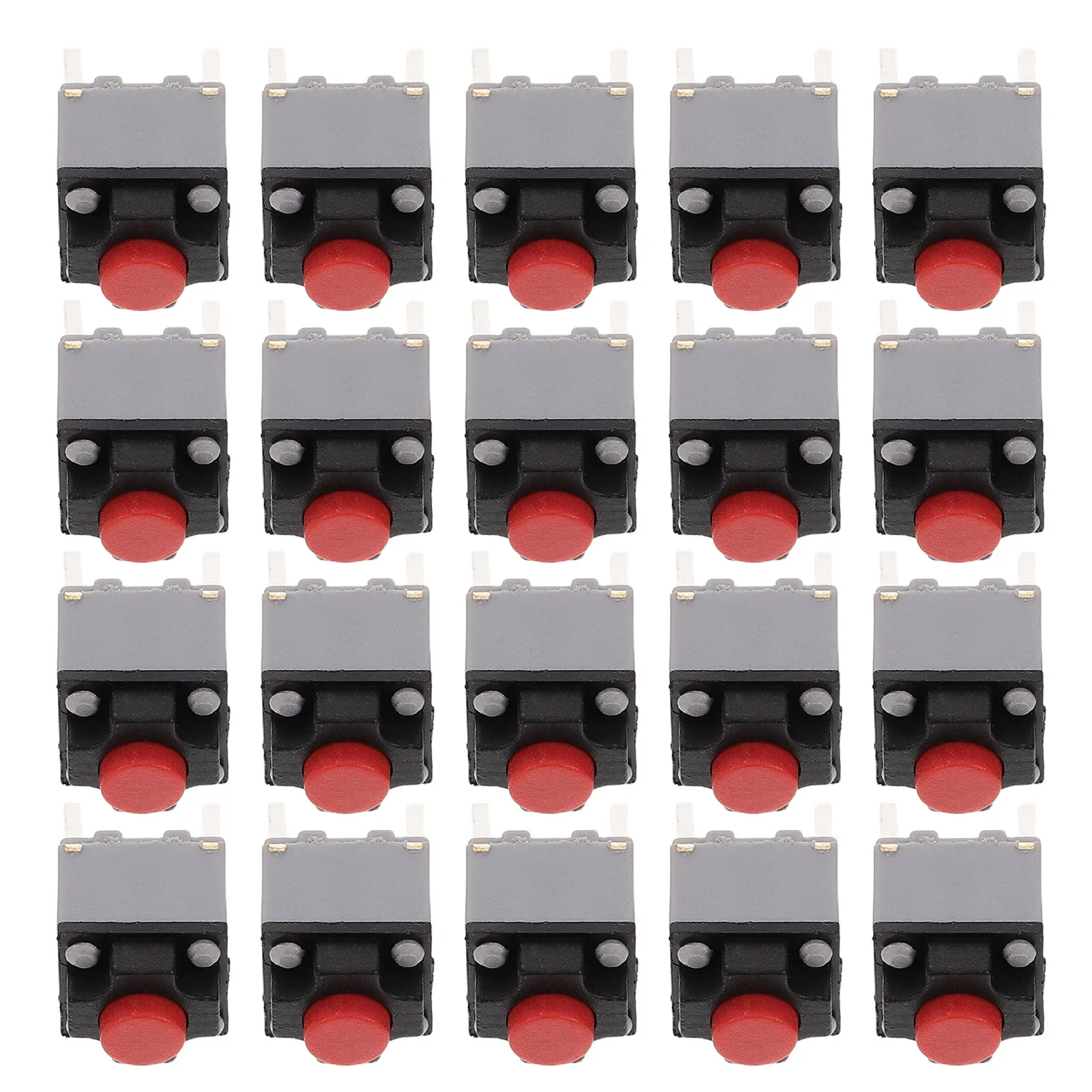 

20pcs Silent Tactile Switch Compact Mouse Button For Space-Constrained Electronics Quick Response Micro Push Button Replacement