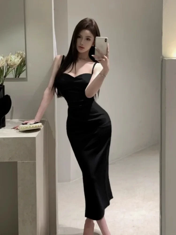 Topanoma Evening Dresses Women Sleeveless Slash Neck Backless Slim Sexy Elegant Cocktail Dress Wedding Party Birthday Celebrity