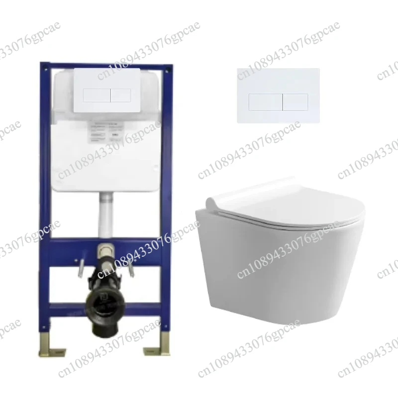 Concealed Flush Device Simple and Easy to Use Modern Design Household Toilet Plastic Wall Mounted Double Flush Siphon Flush