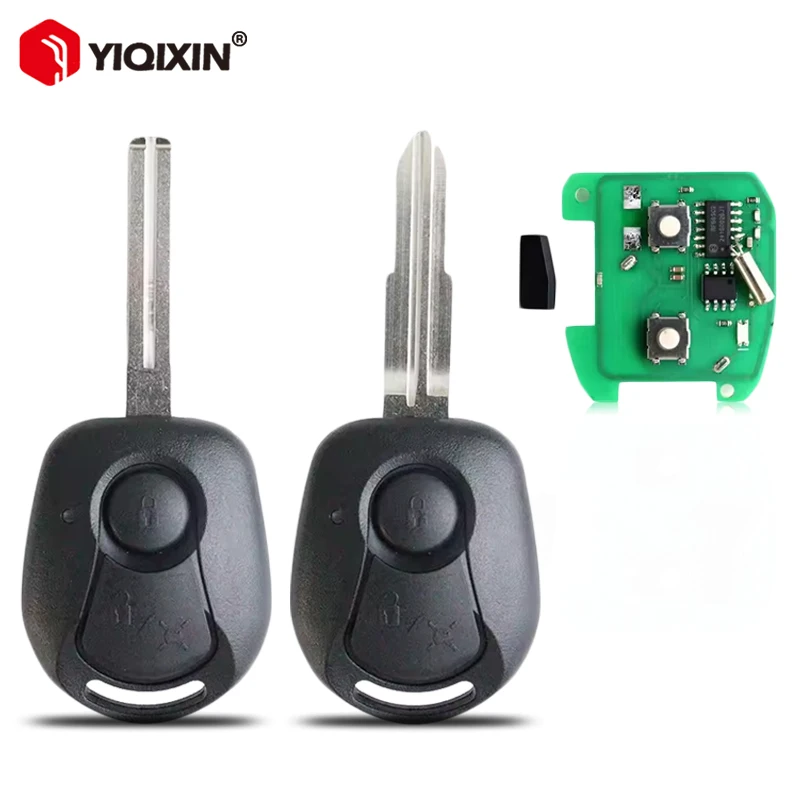

YIQIXIN 315/447/433,92 МГц 4D60 чип дистанционный ключ от автомобиля для SsangYong Actyon Kyron Rexton Korando 2 кнопки необрезанный лезвие HYN10 TOY04