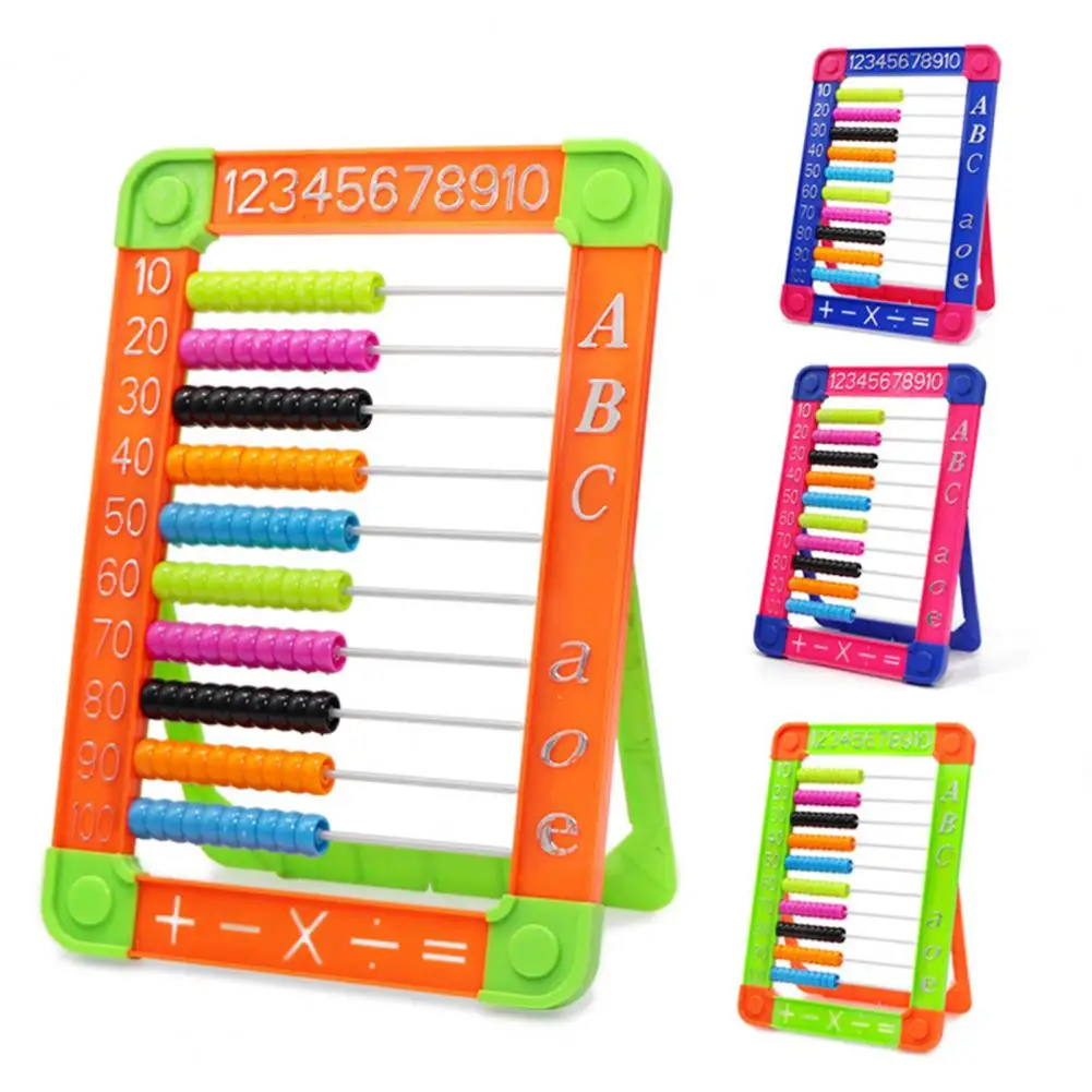 Abacus Kindergarten Kids Smooth Standing Neck Protection Students Math Calculation Ability Promotion Counting Frame Abacus Toy
