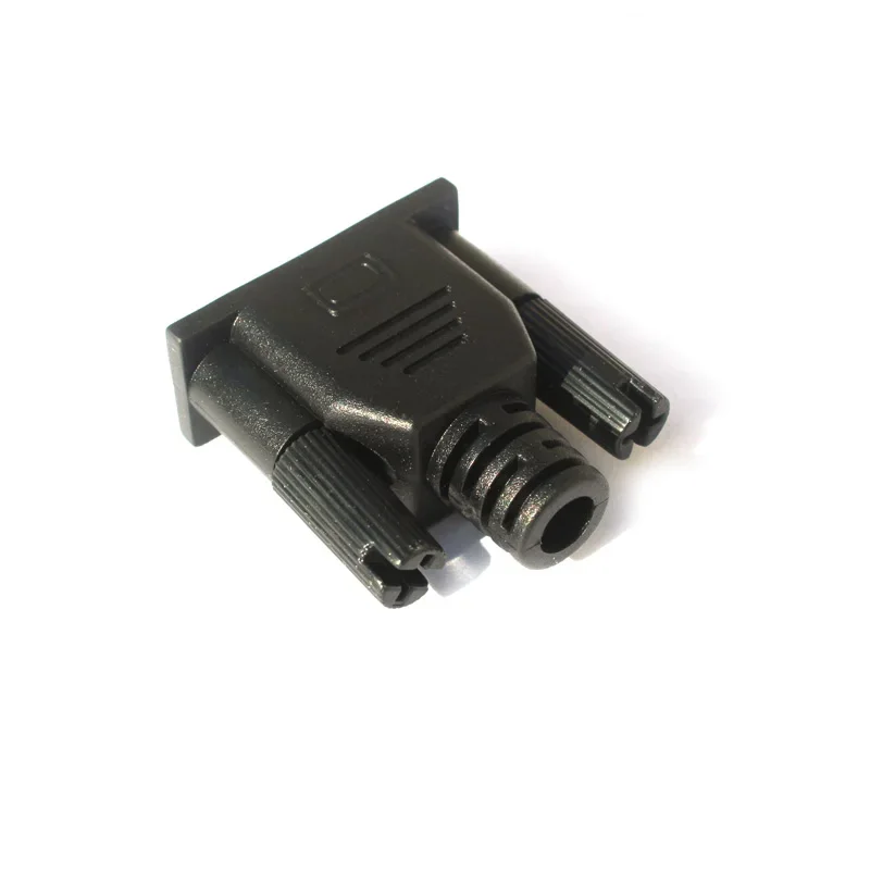 DB9 DB15 Housing 4.8/5.3/5.8/6.5/7.5mm Tail Boot  Black Glue Shell 9 Pin 15Pin VGA Serial Port Plug General Molding Outer Mold