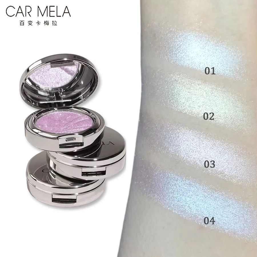 

CARMELA Highlighter Cream Satin Shimmer Glitter Fine Flash Easy to Blend High Gloss Longlasting Shine Facial Brighten Makeup