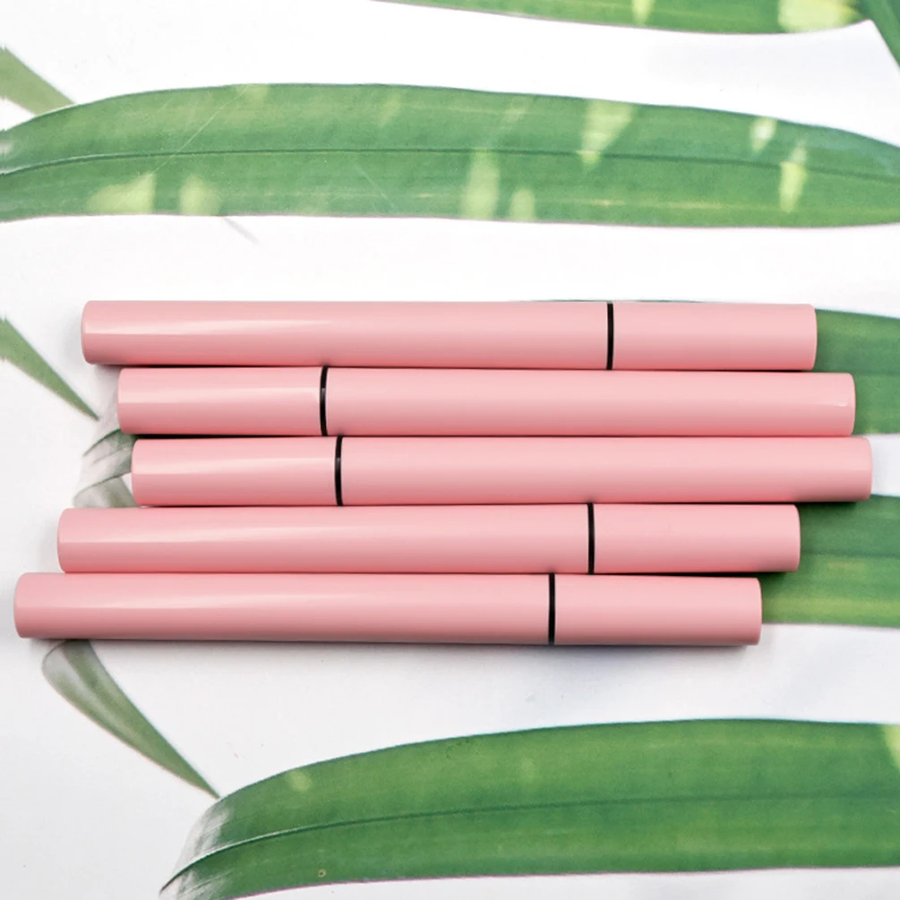 5-Farben-flüssiger Augenbrauenstift Private Label Wasserdicht Schnelltrocknend Langlebig Individuelles Logo Natürliches Make-up Großhandel Rosa Paket