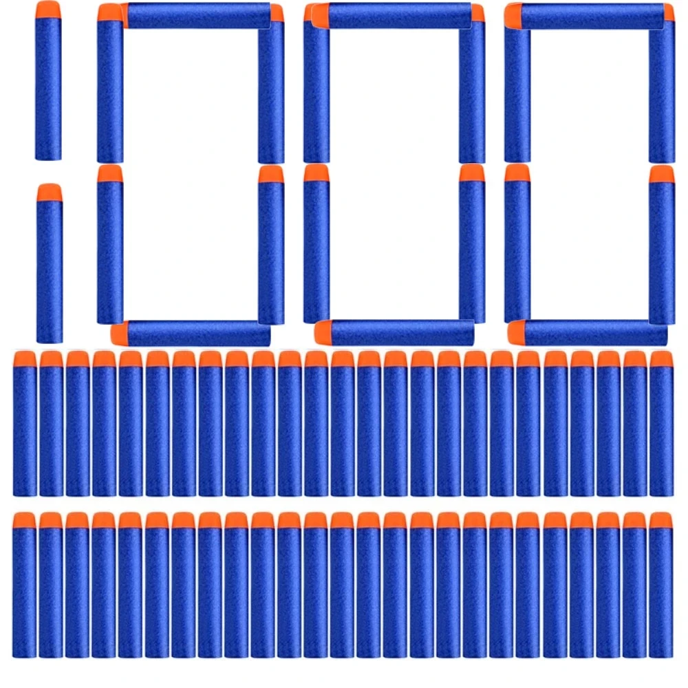 1000/400/300/200/100 Stuks Blauw Effen Ronde Kop Kogels 7.2 Cm Voor serie Blasters Refill Darts Kinderen Speelgoed Pistool Accessoires