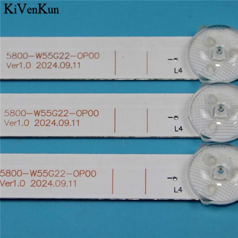 مجموعات قضبان إضاءة التلفزيون SW55D11-ZC62AG-04D شرائط الإضاءة الخلفية 5800-W55G22-0P00 Ver1.0 مجموعات العصابات SW55D11-ZC62AG-02 أشرطة صفيف
