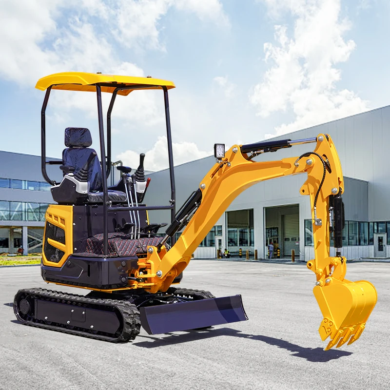 حفار صغير 1.8T حفار صغير 39Hp Kubota حفارات زاحفة هيدروليكية صغيرة 2 طن 1.5 طن للاستخدام المزدوج للمزرعة والهندسة