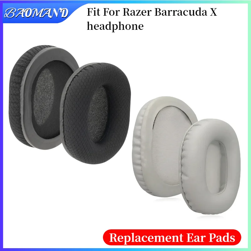 Replacement Ear Pads Cushions for Razer Barracuda X Wireless/Bluetooth Headphone Soft Memory Foam Pads Earpads