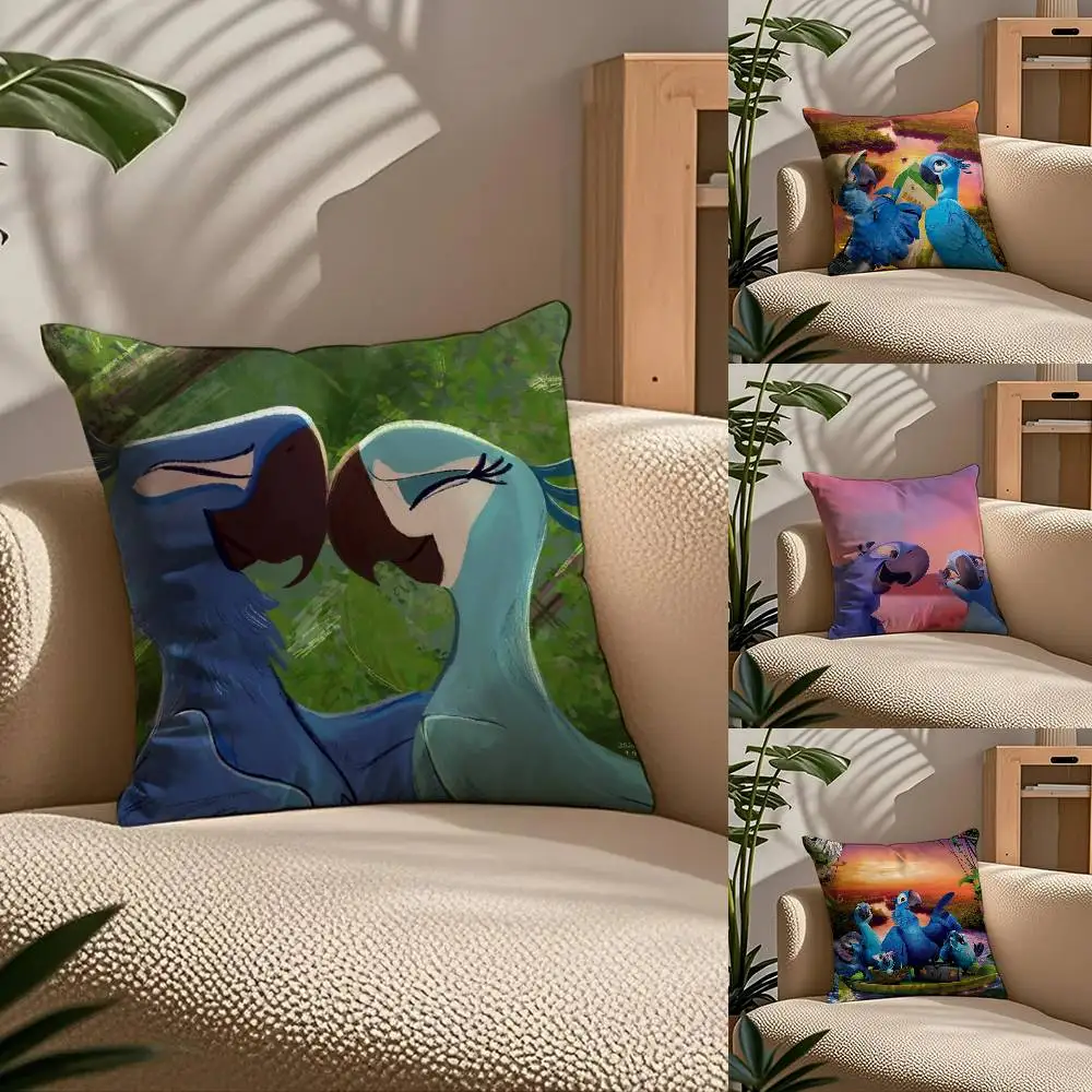 

R-Rio A-Adventure Pillow Case Comfort Sofa Bed Silky Elegant Invisible Zipper Custom Decorative Cushion Cover