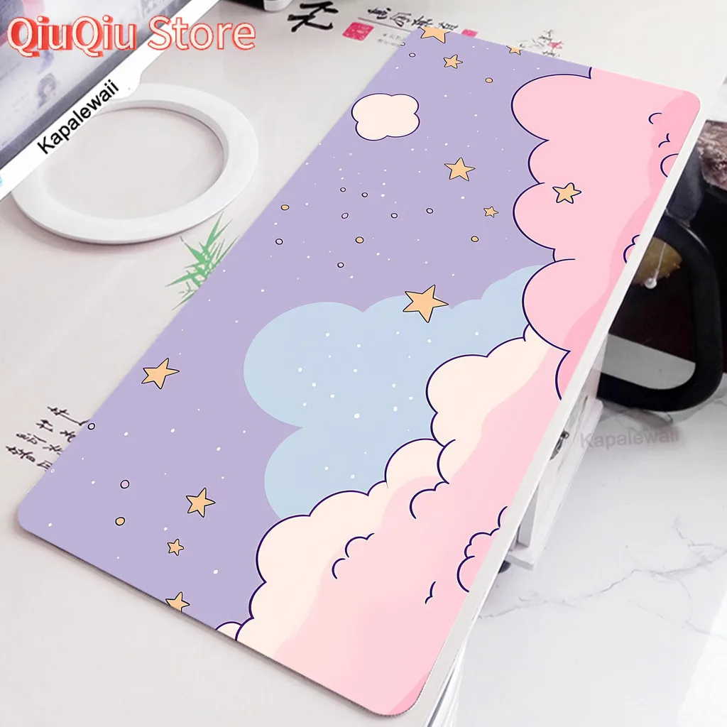 Space Mouse Pad Pc Rubber Mousepad Apoio De Pulso Teclado Mouse Mat Kawaii Cute Keyboard Pads Office Large Desk Protector Mat
