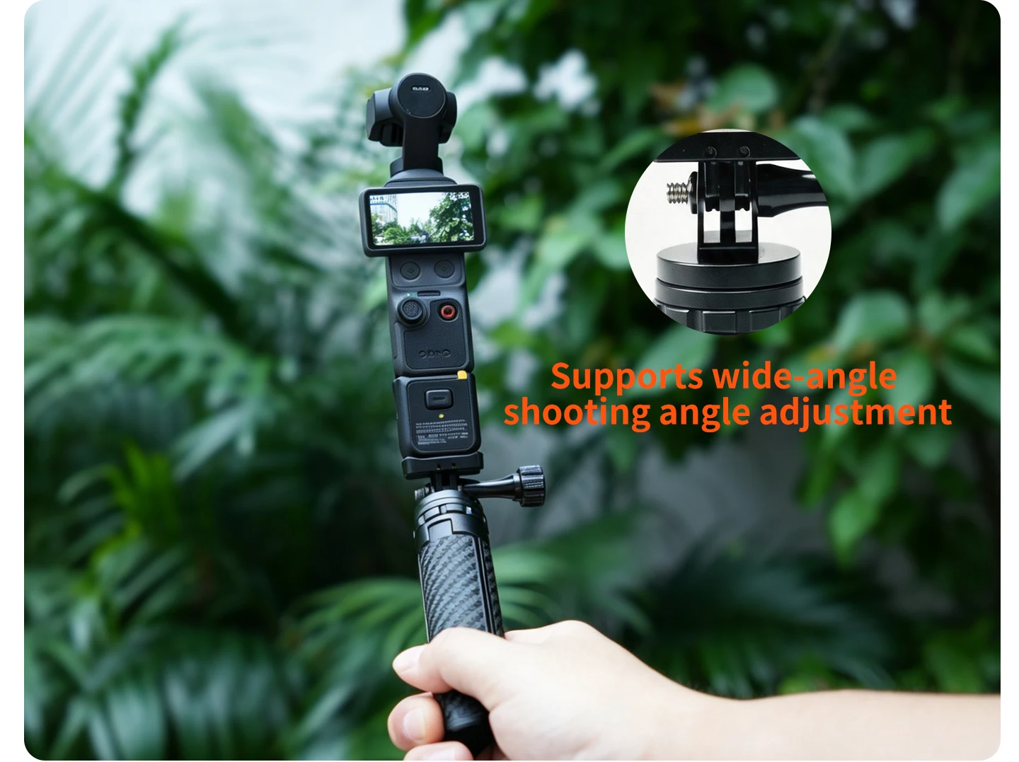 Tragbares Magnetisches Stativ 1/4 Faltbarer Handgriff für DJI Osmo Pocket 4 3 Gimbal Vlog Ein-Knopf-Schnellaufbau Leichtgewichtig Rutschfest – Detail 11