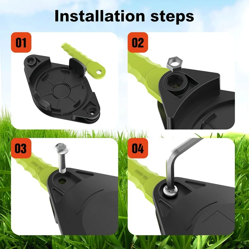 Imagem -05 - Cabeça Plástica do Aparador para Ryobi Aparadores com 10 Lâminas de Carga Rápida 18v 24v 40v Ry40210 Ry40210a