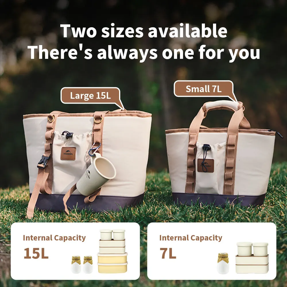 Naturehike Insulated Bag Outdoor Camping Hiking Park Picnic Convenient Cooler Bag Large Capacity Waterproof Portable Meal Packet image 2