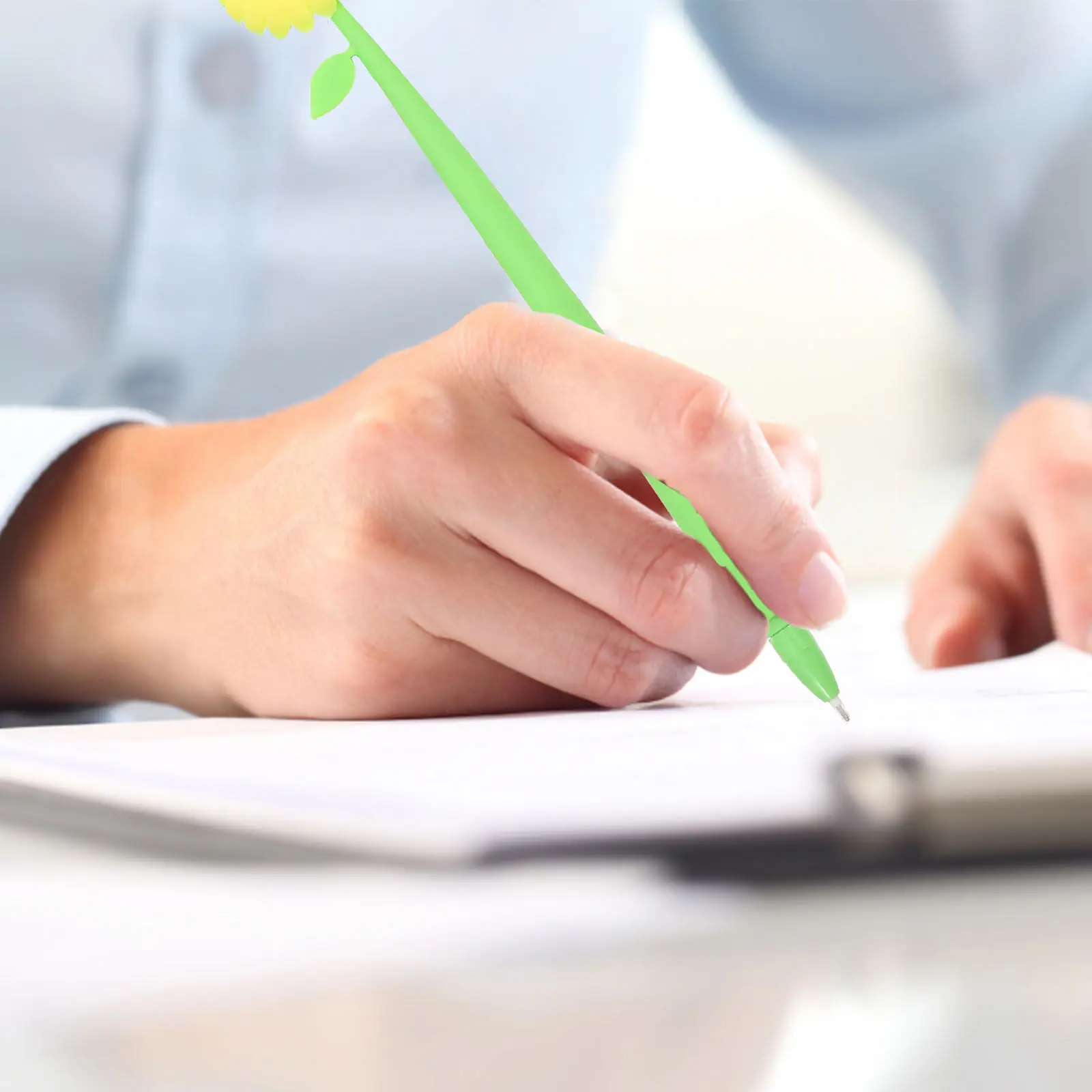 

Набор из 6 силиконовых гелевых ручек в форме подсолнуха для студентов и офиса, для творчества и развлечений, с нейтральными чернилами, канцелярские товары