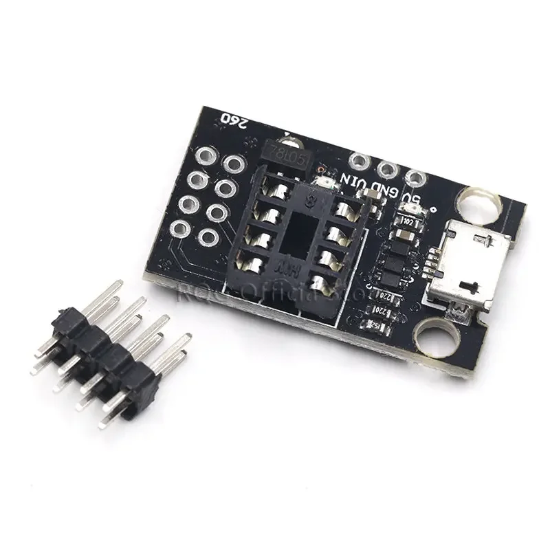 ATtiny13A / ATtiny25 / ATtiny45 / ATtiny85 Pluggable ATTINY Development Programming Bare Board