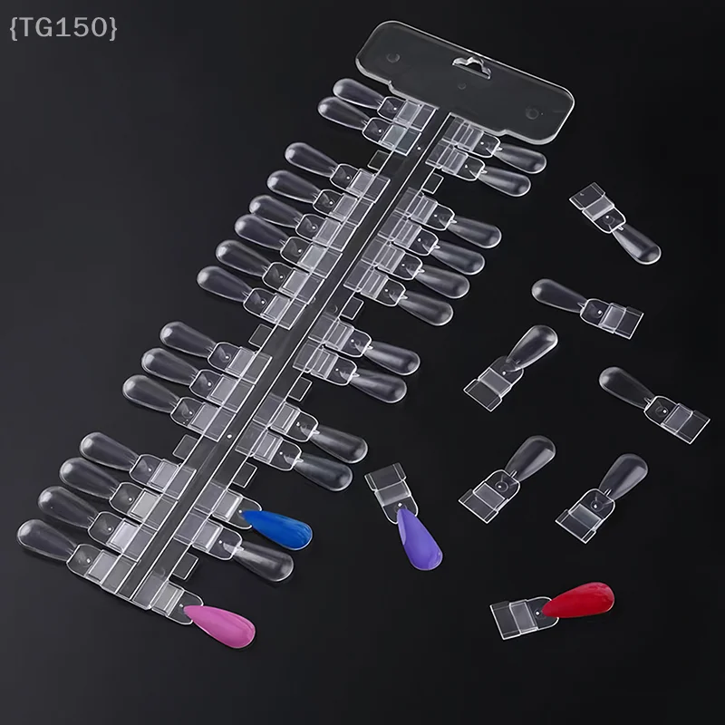 Présentoir pour Nail Art, support amovible pour faux ongles, Design en forme de larme, pour outil de pratique de manucure, 36 pièces