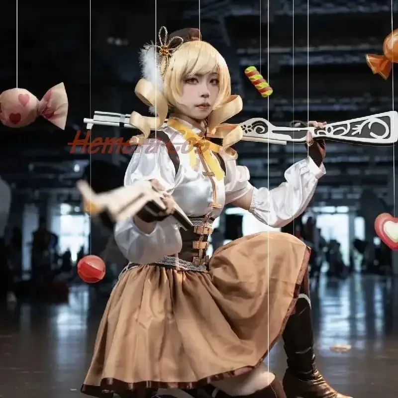 

ss23Anime Puella Magi Magica женский костюм Madoka Tomoe Mami платье для косплея ролевая игра P