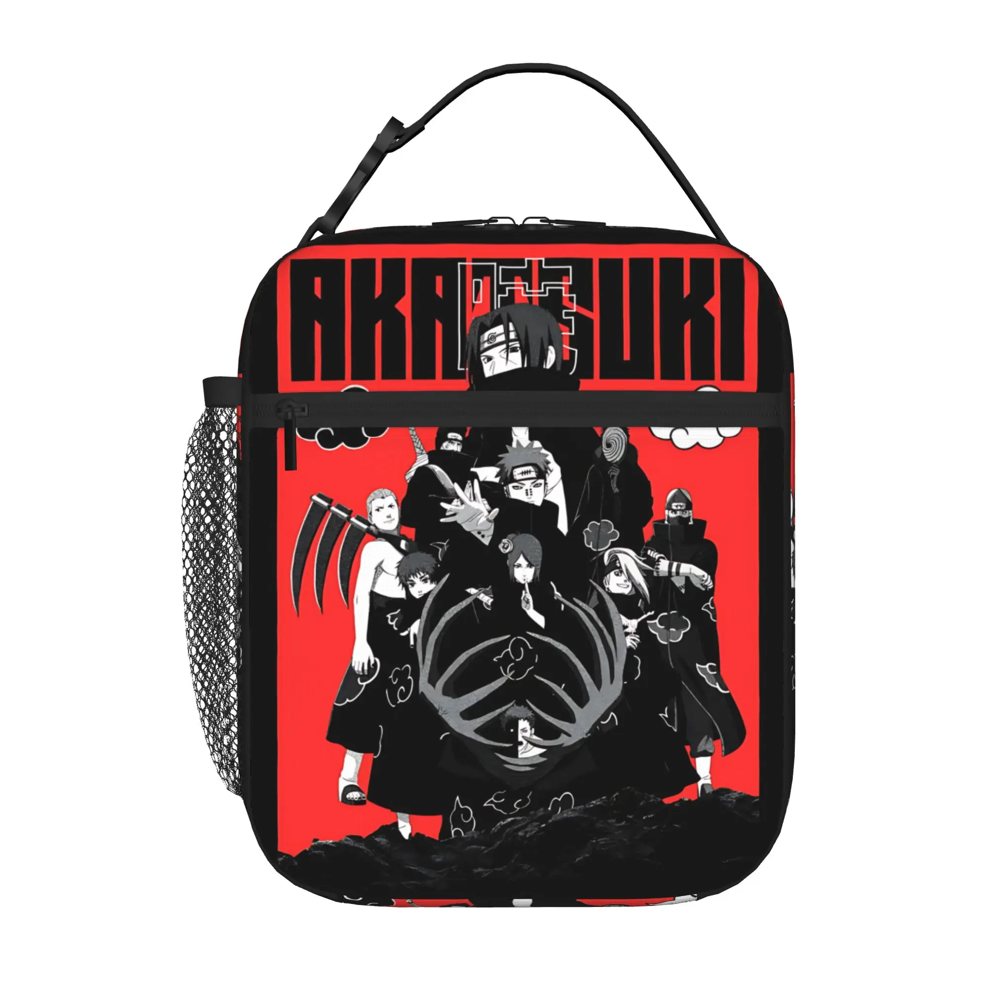 Naruto anime comic Insulated Lunch Bag Insulation Bento Pack Rice Bag  bolsa Student Bento Lunch Handbag Insulation