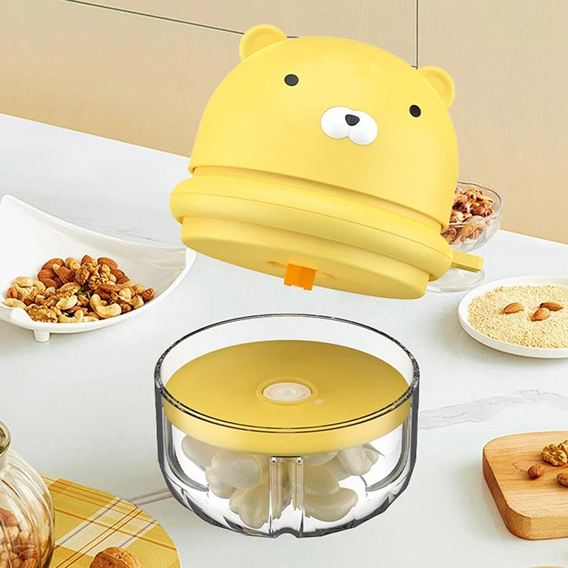 Wireless Food Chopper Mini Garlic Chopper Heavy-Duty Multifunctional Food Processor Container For Chopping Shredding Grinding
