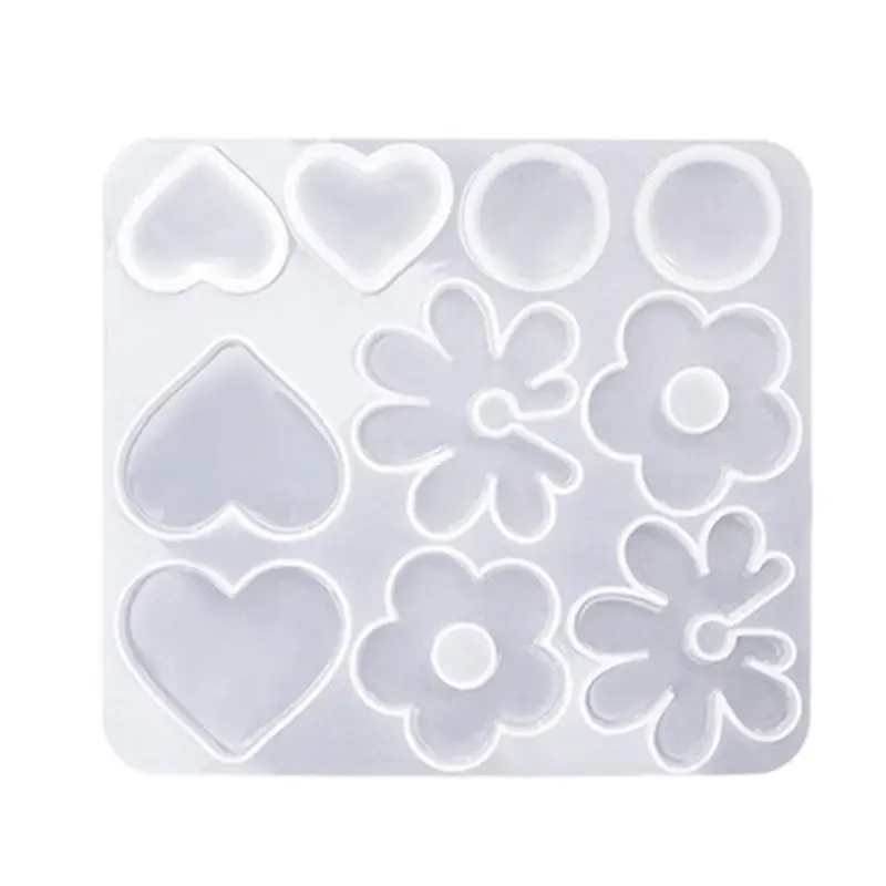 A52E 3D Unregelmäßige Silikon Formen DIY Harz Ohrring Schmuck Anhänger Form – Detail 3