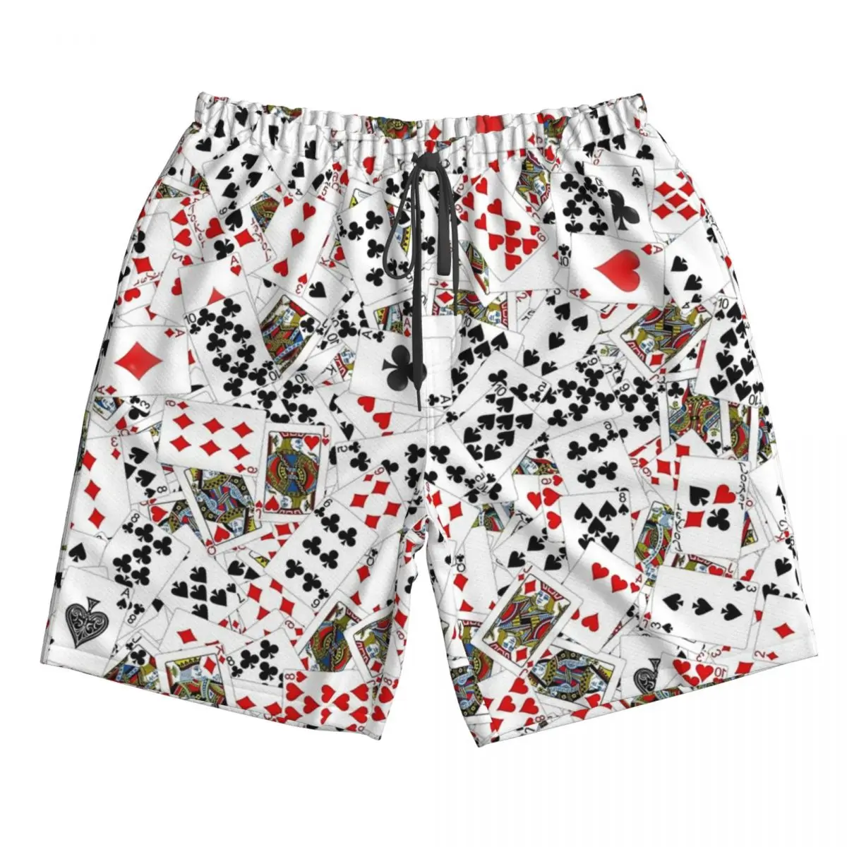 Poker Cards Natação Shorts para Homens, troncos, maiô, Beach Wear, Swimwear