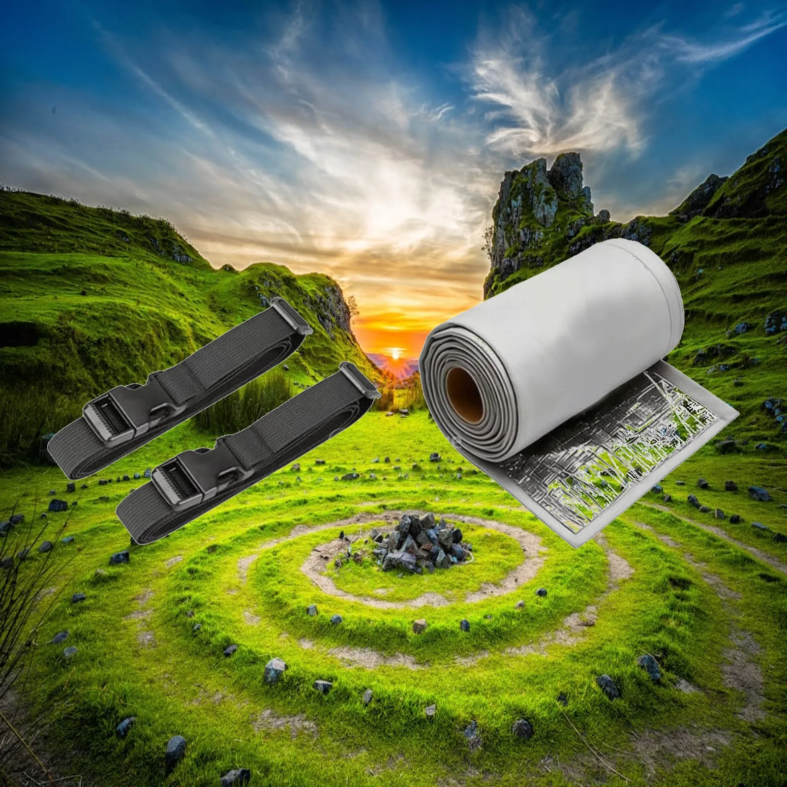 AC Unit Pipe Insulation Cover for Heating Cooling Copper Tubing with Adjustable Straps