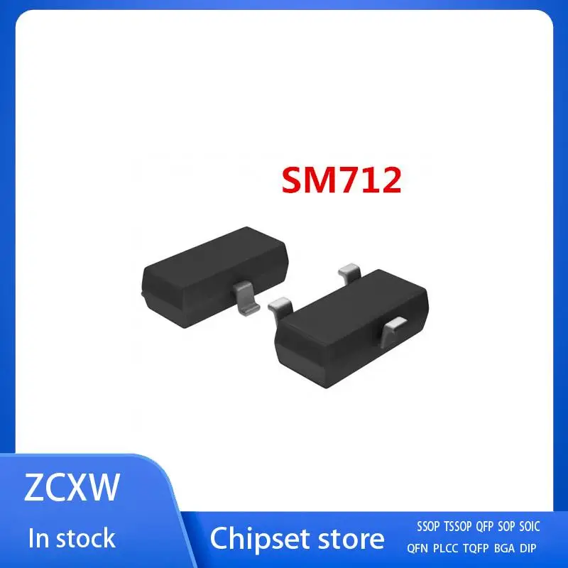100PCS/LOT   SM712.TCT SM712 712 SOT23