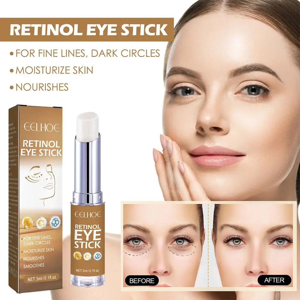 Crema para los ojos con Retinol, crema reafirmante, antiarrugas, antienvejecimiento, antihinchazón, blanqueador, producto hidratante para el cuidado de la piel, 2 piezas