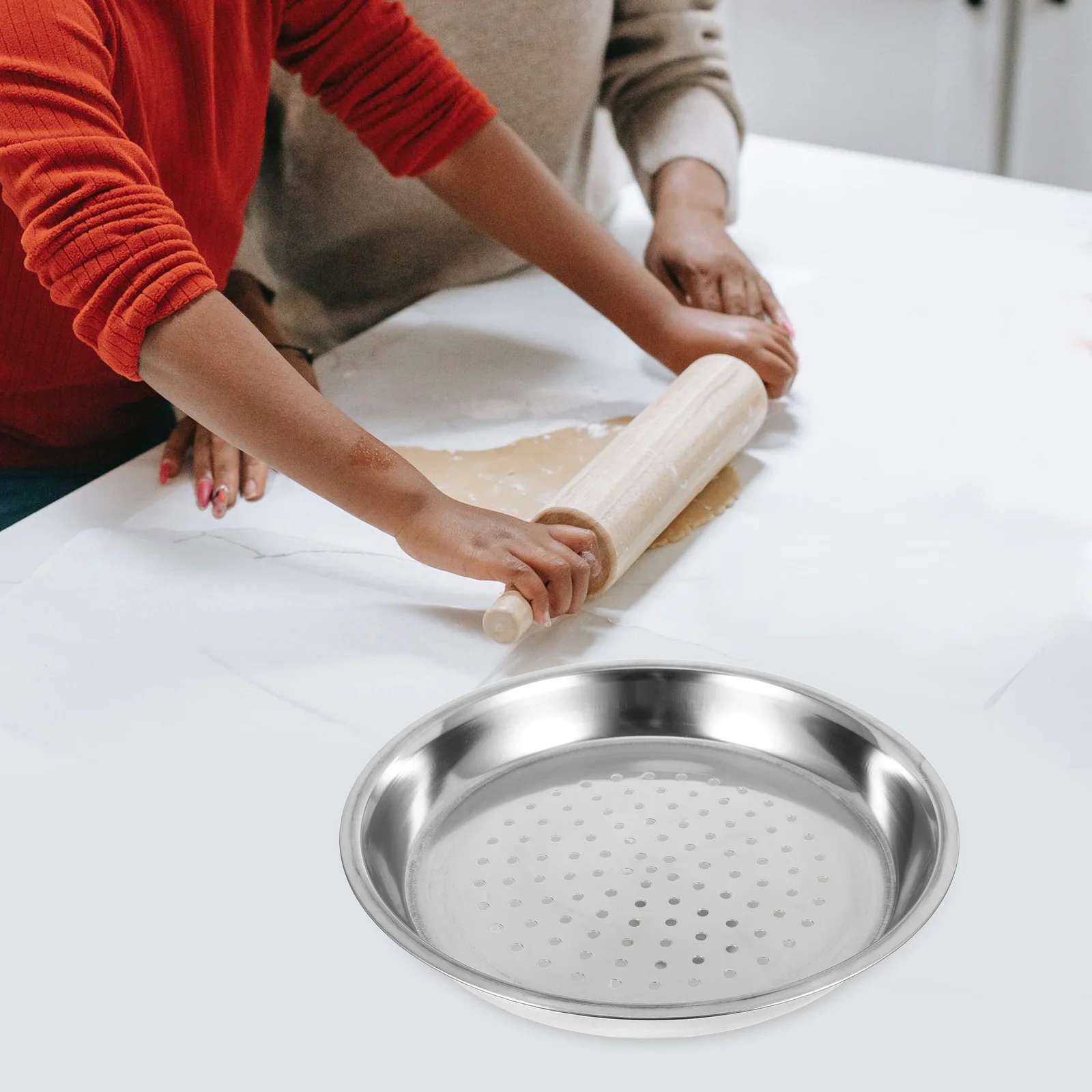 

1pc 30Cm Thickened Stainless Steel Steamer Tray For Buns Dumplings Dim Sum Vegetable Seafood Steaming Rack Kitchen Appliance Pot