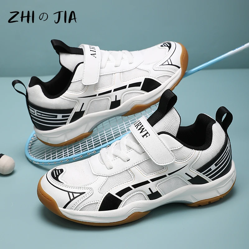 

Детская обувь для бадминтона, обувь для настольного тенниса для мальчиков, теннисная обувь для девочек, уличные сетчатые дышащие кроссовки для бега, размеры 31-40