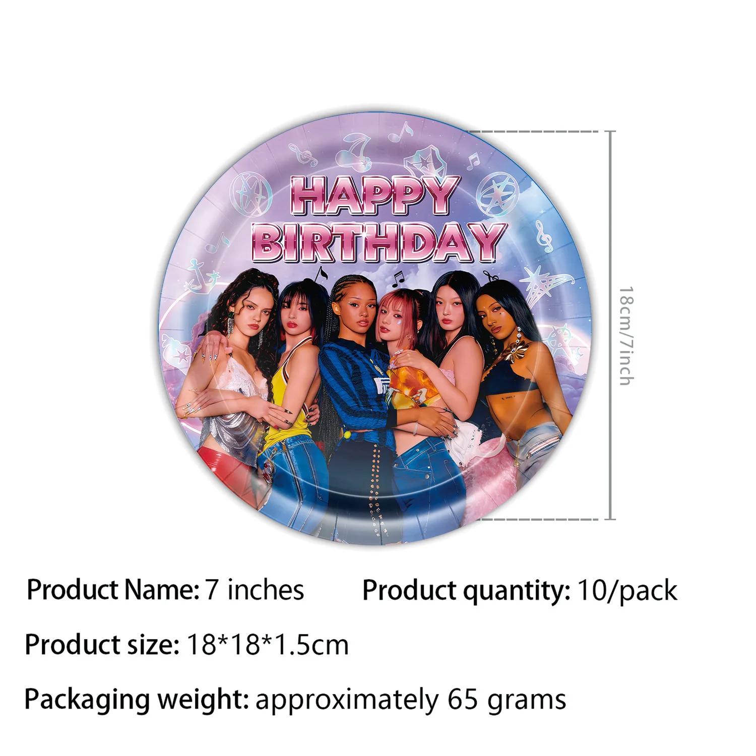 K-Katseye Verjaardagsdecoratie Kpop Girl Group Servet Ballon Beker Plaat Tafelkleed Banner Voor Meisjes Festival Party Fans Cadeau