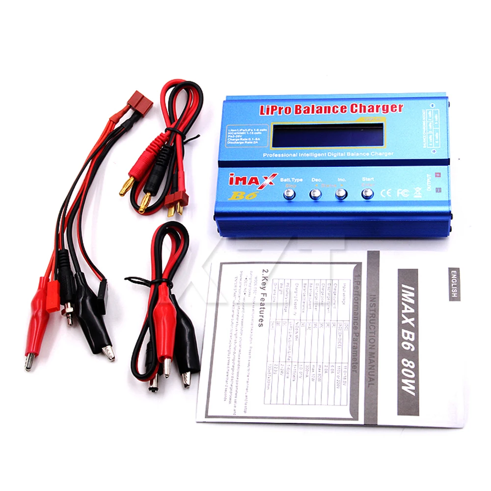 IMAX B6 80W Battery Charger Lipo NiMh Li-ion Ni-Cd Digital Lipro Balance Charger Discharger AC Power 12V 5A Adapter For Rc Car
