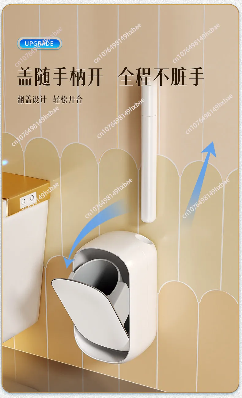 Disposable Toilet Brush Long Holder Bathroom Toilet Cleaner Brush Home Cleaning Tool WC Bathroom Accessories with Refill Heads
