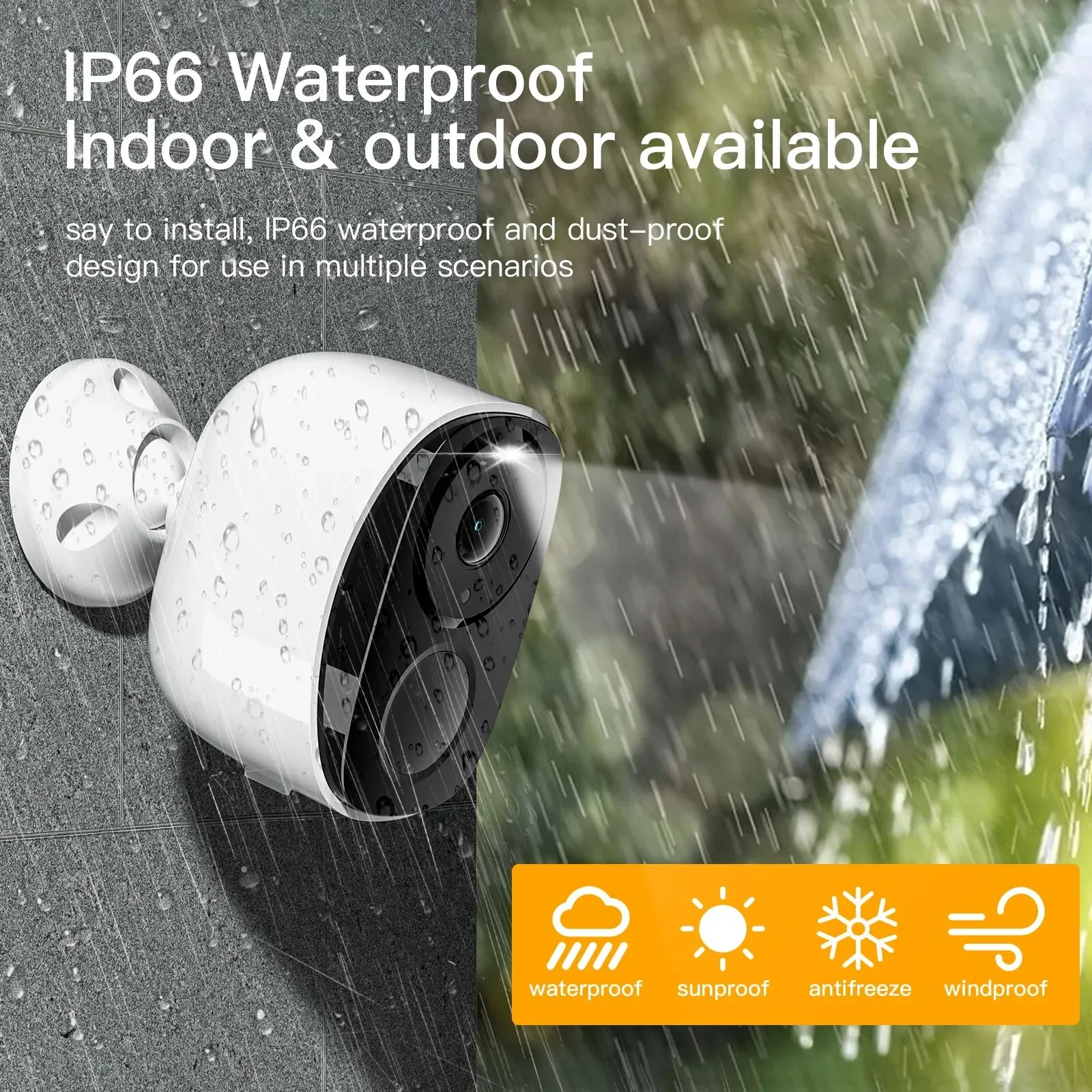 Luowice-À Prova de Intempéries AI Human Detection Surveillance Câmera IP, Bala, Rastreamento Automático, 9MP, WiFi