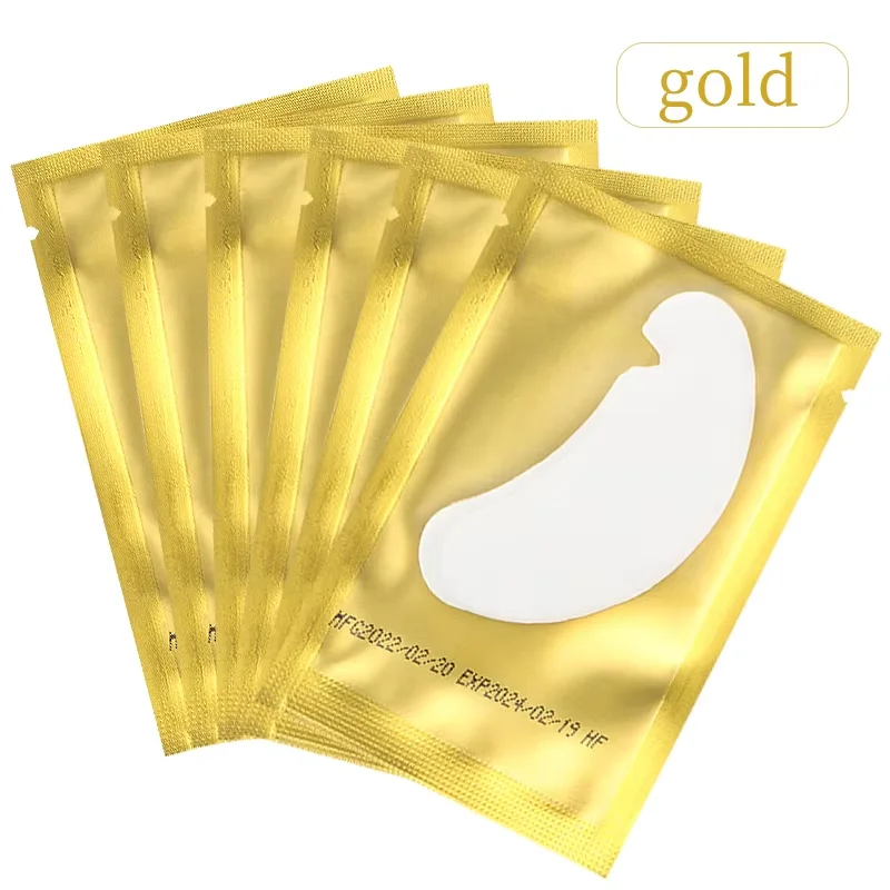 50 paia Estensione Ciglia Sotto Cuscinetti Gel Per Gli Occhi Lash Lint Free Idrogel Eye Patch Forniture Per Estensione Ciglia Ragazze Strumenti di Trucco