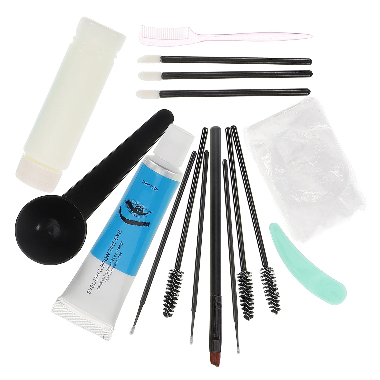 1 ensemble 1 ensemble Kit de teinture brun foncé longue durée imperméable bricolage sourcils savon outil de teinture des sourcils naturel défini sourcils beauté maquillage