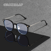 CRIXALIS Round  Anti Blue Light Glasses  for Women Men Computer Reading/Gaming/TV/Phones  Anti Eyestrain Blue Light Glasses