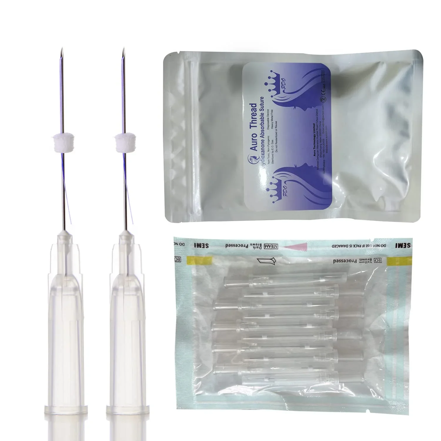 50本-袋-pdoモノスレッド-27g-30g-25mm-38mm-60mm-滅菌済み-マイクロニードル-フェイスリフティングスレッド