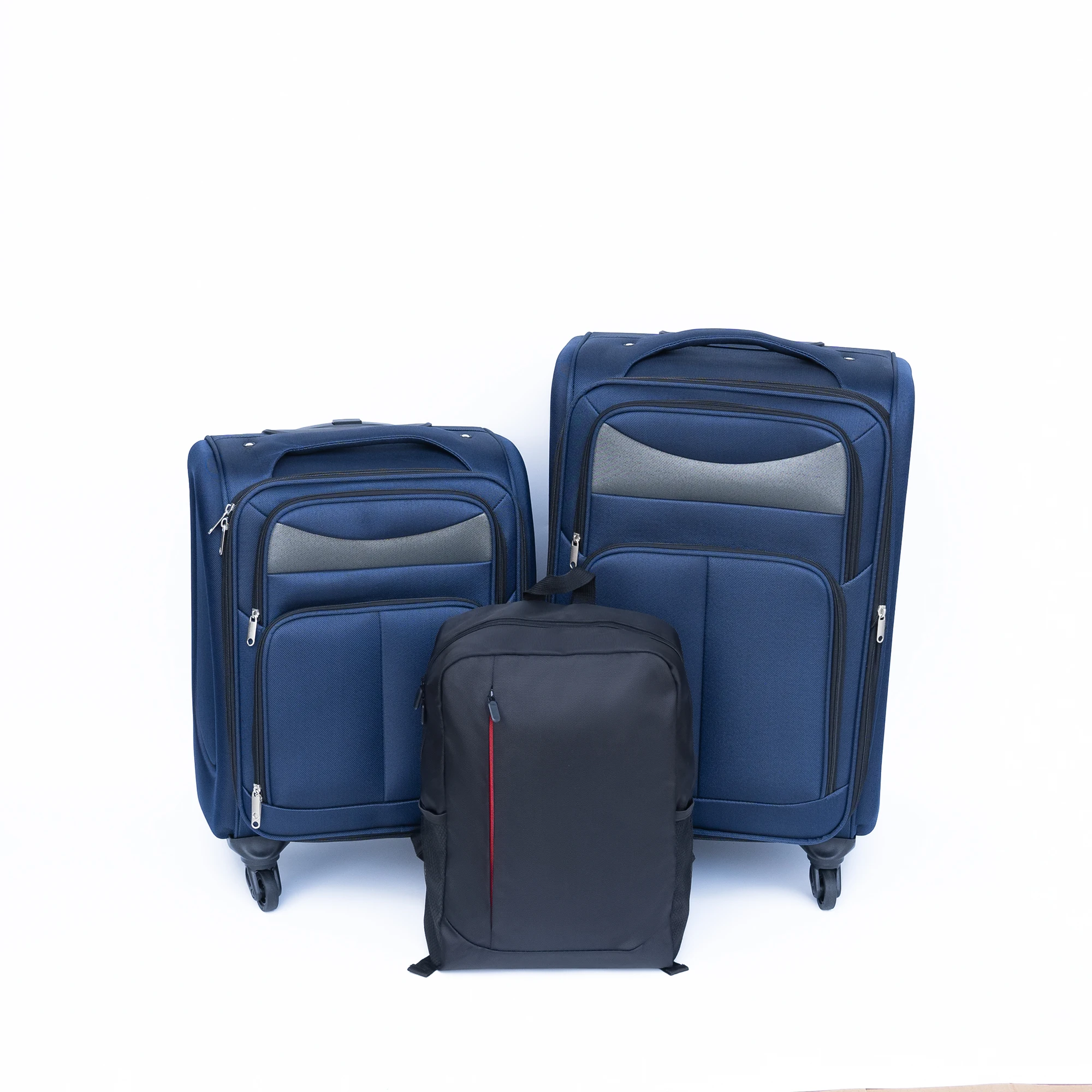 Luggage 2-piece backpack set blue-Does not support self pick up