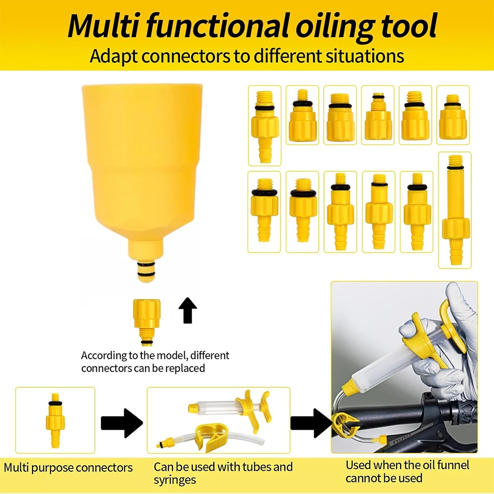 دراجة الفرامل الزيوت المعدنية 60 مللي الدراجة الصحن الهيدروليكي زيت الفرامل تنزف عدة ل SHIMANO TEKTRO SRAM NUTT سلسلة أدوات إصلاح الفرامل #3