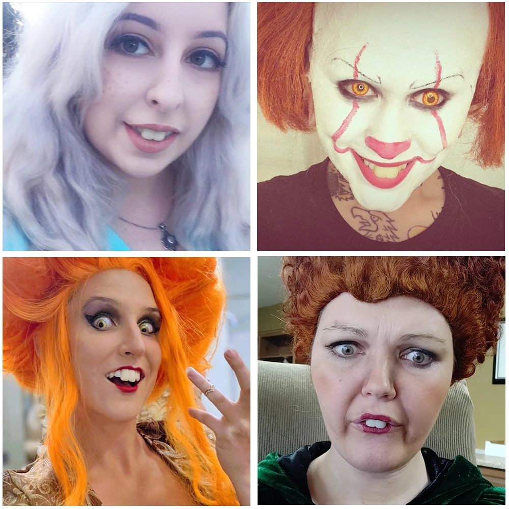 Kyo Tooth Cap gittooth per Pennywise Winifred Sanderson accessori Cosplay per Halloween