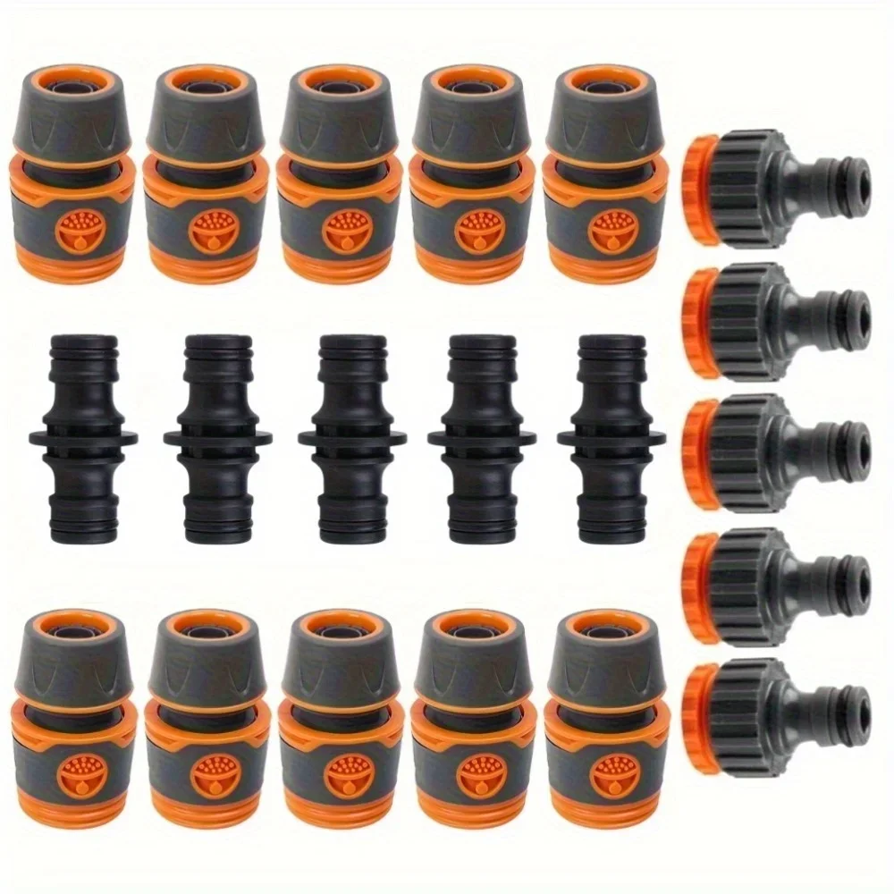 Horticultural Water Pipe Connection Kit - Quick-release Double Pipe Extension Piece, suitable for lawn irrigation systems,