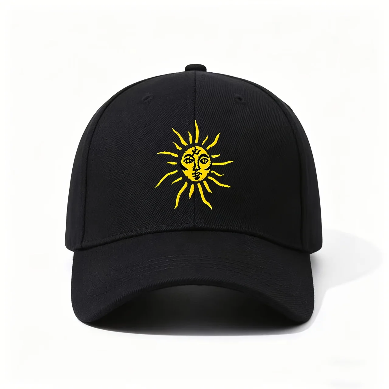 Sun-themed Baseball Cap, Featuring 