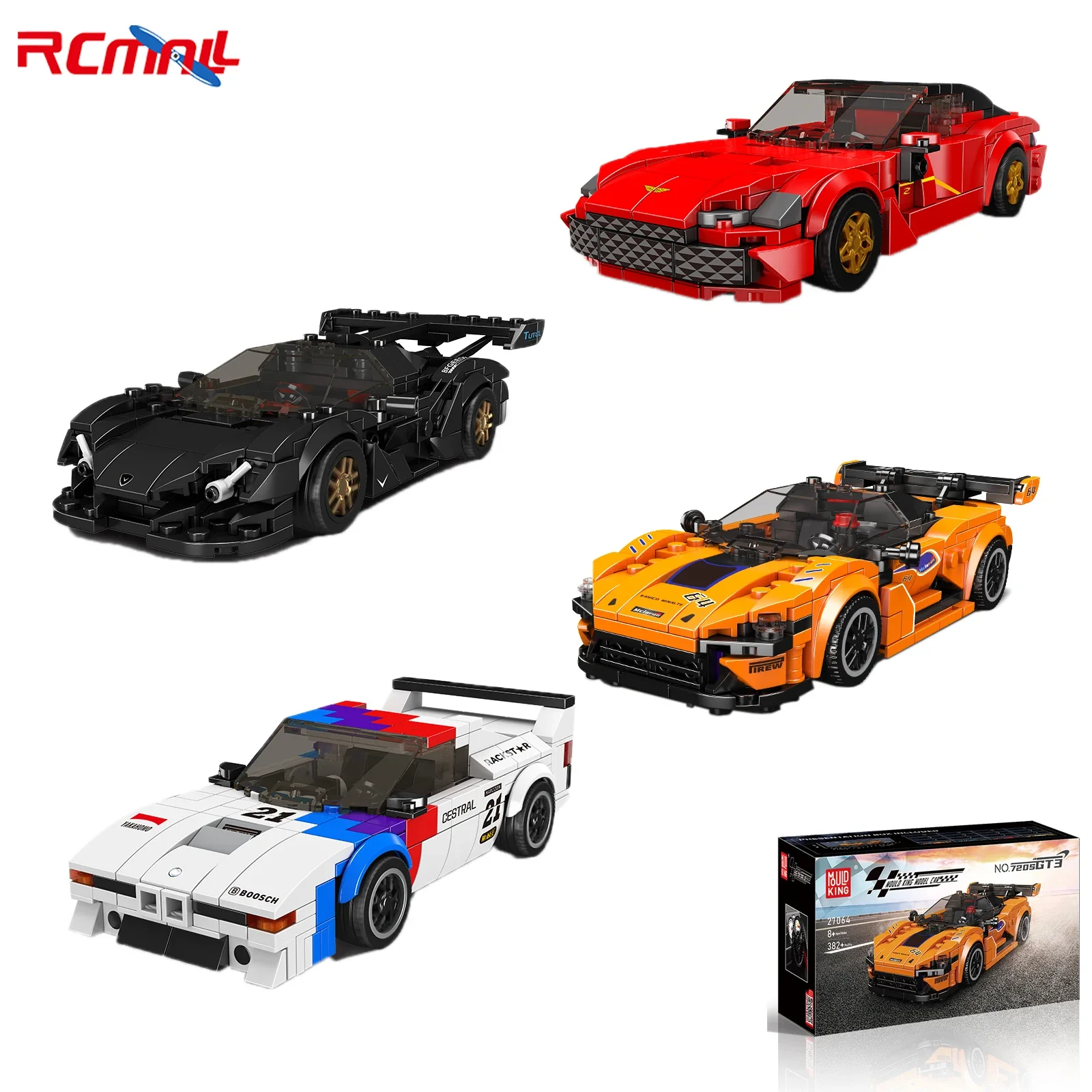 Mould-King Speed Champion Race Car Building Blocks Toy for Boy Teen Racing Sports Collectable Model Car Building Kit for Gifts