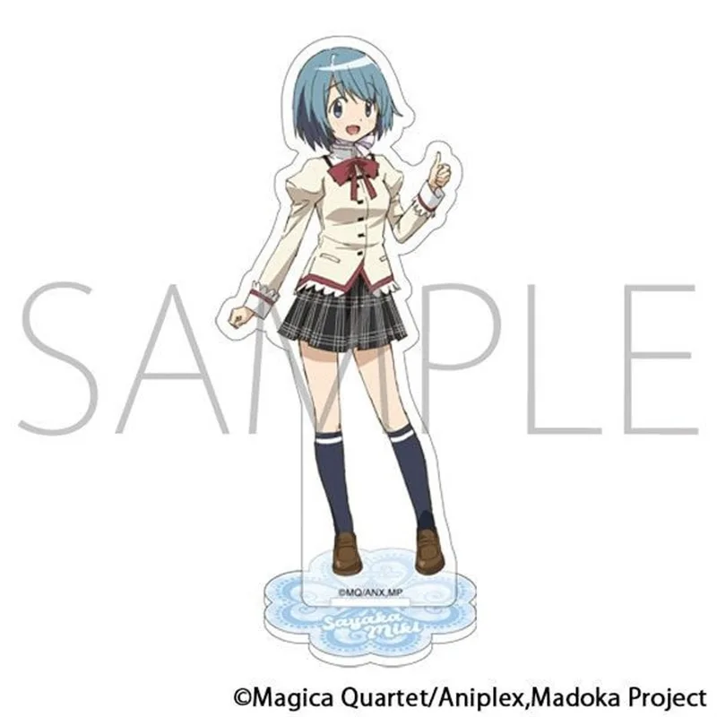 Puella Magi Madoka Magica Anime Figure Akemi Homura Acrylic Stand Tomoe Mami Model Prop Keyring Miki Sayaka Desk Ornament Gift